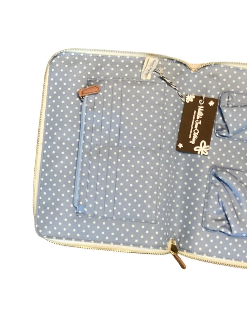 Matilda Jane On The Go Vegan Floral Zip Tablet Tech Travel Case NWT